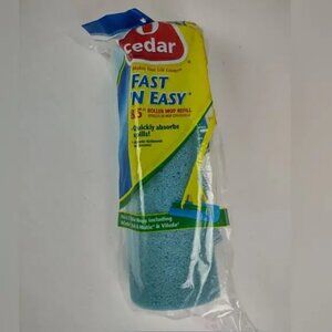 O Cedar Fast 'N Easy 8.5" Roller Mop Refill SEALED PACKAGE